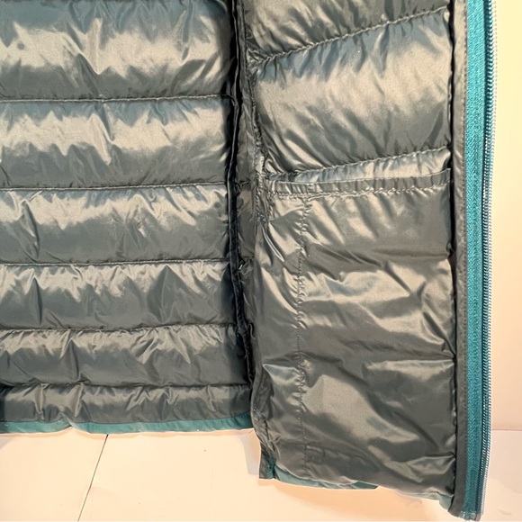 Eddie Bauer Women’s Puffer Goose Down Vest Jacket EB650 Green Full Zip Size: XS - Picture 9 of 12